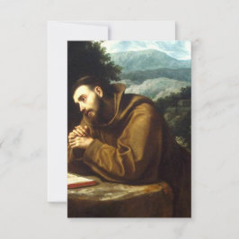 Saint Francis von Assisi Dankeskarte