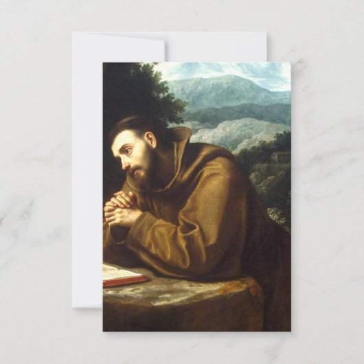 Saint Francis von Assisi Dankeskarte (Vorderseite)