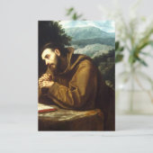 Saint Francis von Assisi Dankeskarte (Stehend Vorderseite)