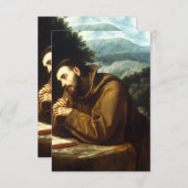 Saint Francis von Assisi Dankeskarte (Vorne/Hinten)