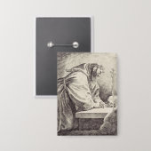 Saint Francis von Assisi Gründer des Franziskaners Button (Vorderseite/Rückseite)