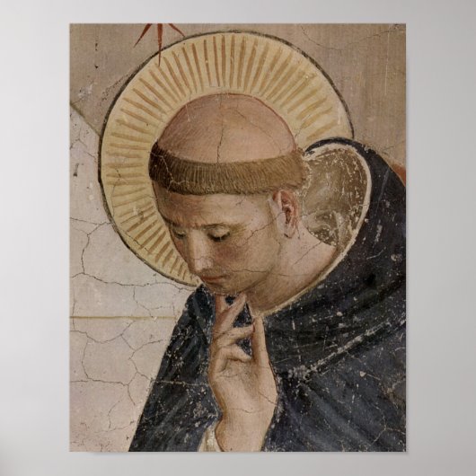 Saint Francis von Assisi in Contemplation Poster (Vorne)