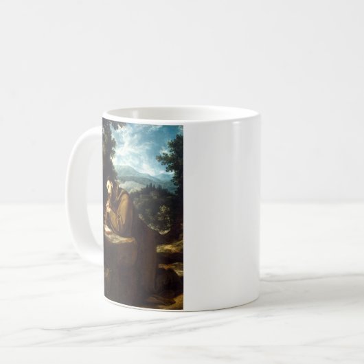 Saint Francis von Assisi Kaffeetasse (Vorderseite Links)