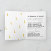 Saint Francis von Assisi Karte (Innenseite)