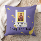 Saint Francis von Assisi Kissen (Decke)