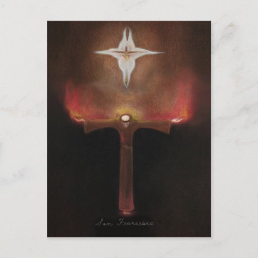 Saint Francis von Assisi Postkarte (Vorderseite)