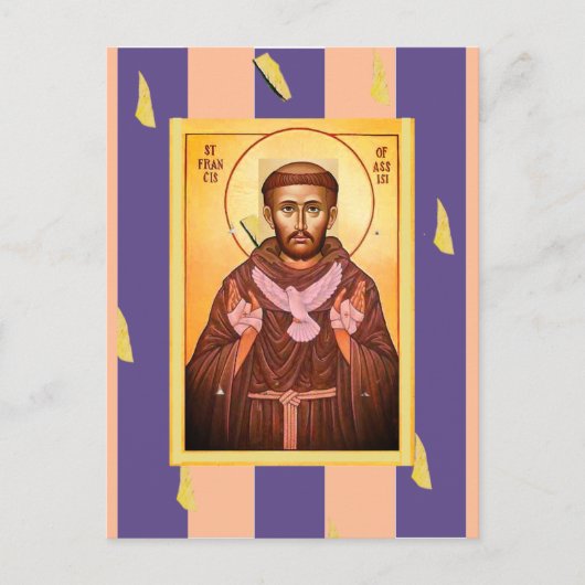 Saint Francis von Assisi Postkarte (Vorderseite)
