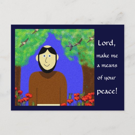 Saint Francis von Assisi Postkarte (Vorderseite)