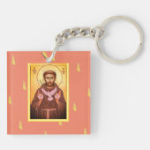 Saint Francis von Assisi Schlüsselanhänger (Rückseite)
