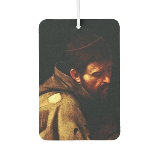 Saint Francis von Assisi von Caravaggio Autolufterfrischer (Vorderseite)