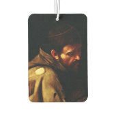 Saint Francis von Assisi von Caravaggio Autolufterfrischer (Rückseite)
