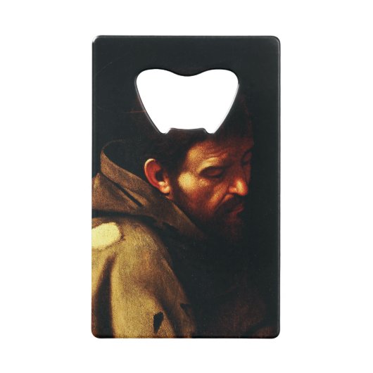 Saint Francis von Assisi von Caravaggio Geldbeutel Flaschenöffner (Vorderseite)