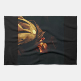 Saint Francis von Assisi von Caravaggio Geschirrtuch