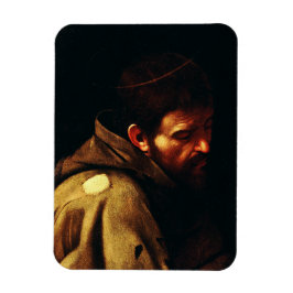 Saint Francis von Assisi von Caravaggio Magnet