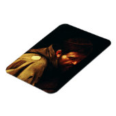 Saint Francis von Assisi von Caravaggio Magnet (Linke Seite)