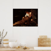 Saint Francis von Assisi von Caravaggio Poster (Küche)