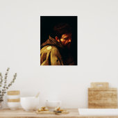 Saint Francis von Assisi von Caravaggio Poster (Küche)