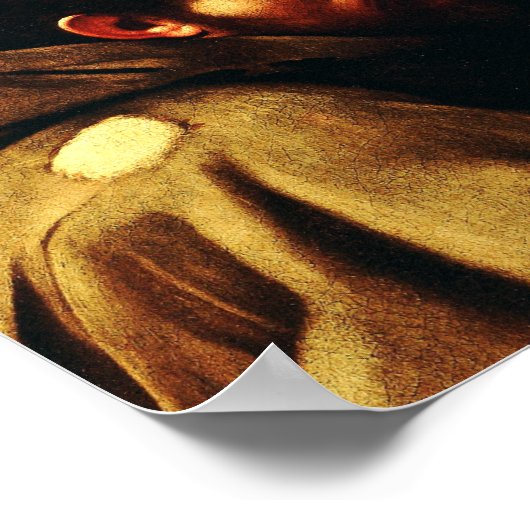 Saint Francis von Assisi von Caravaggio Poster (Ecke)