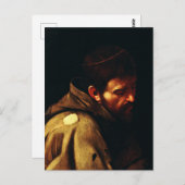 Saint Francis von Assisi von Caravaggio Postkarte (Vorne/Hinten)