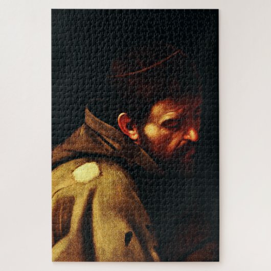 Saint Francis von Assisi von Caravaggio Puzzle (Vertikal)