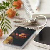 Saint Francis von Assisi von Caravaggio Schlüsselanhänger (Vorderseite rechts)
