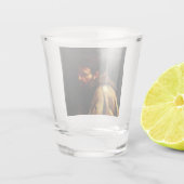 Saint Francis von Assisi von Caravaggio Schnapsglas (Rückseite)