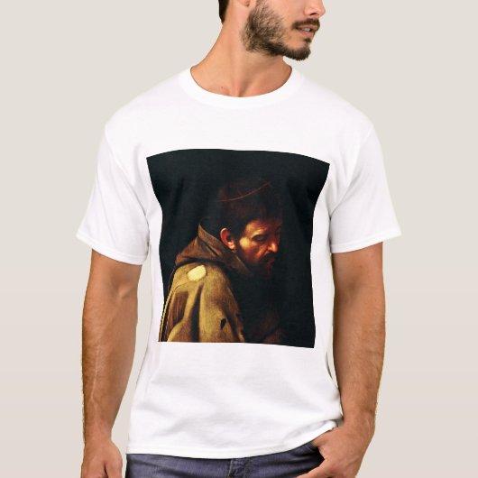 Saint Francis von Assisi von Caravaggio T-Shirt (Vorderseite)
