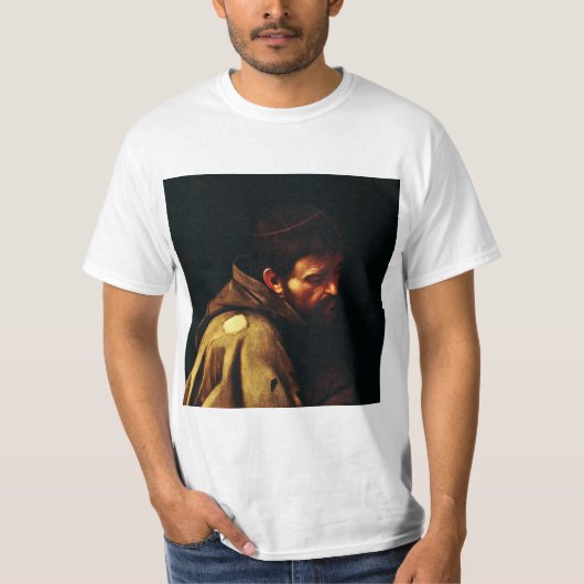 Saint Francis von Assisi von Caravaggio T-Shirt (Vorderseite)