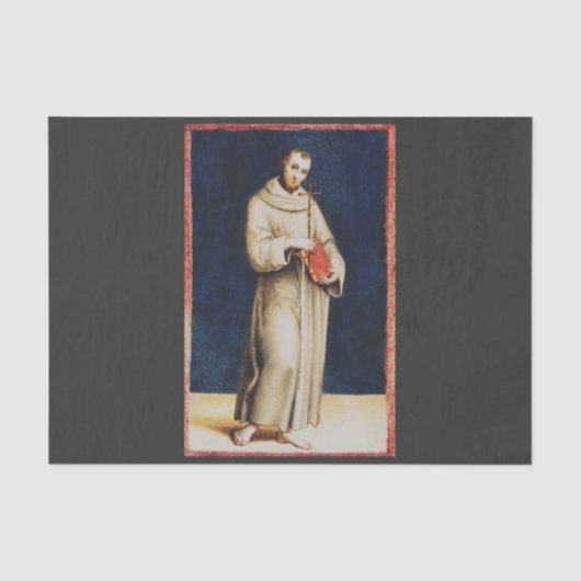 Saint Francis von Assisi von Raphael Seidenpapier (Vorderseite)