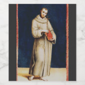 Saint Francis von Assisi von Raphael Weinetikett (Einzelnes Label)
