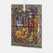 Saint Francis von Assisi Weihnachtsschmuck Löwen (Vorderseite links)