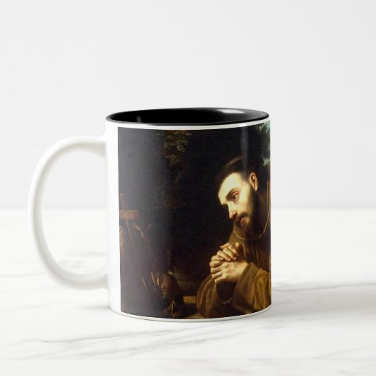 Saint Francis von Assisi Zweifarbige Tasse (Links)