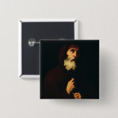 Saint Francis von Paola Button (Vorne & Hinten)