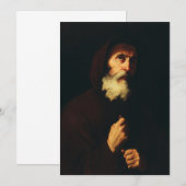 Saint Francis von Paola Einladung (Vorne/Hinten)