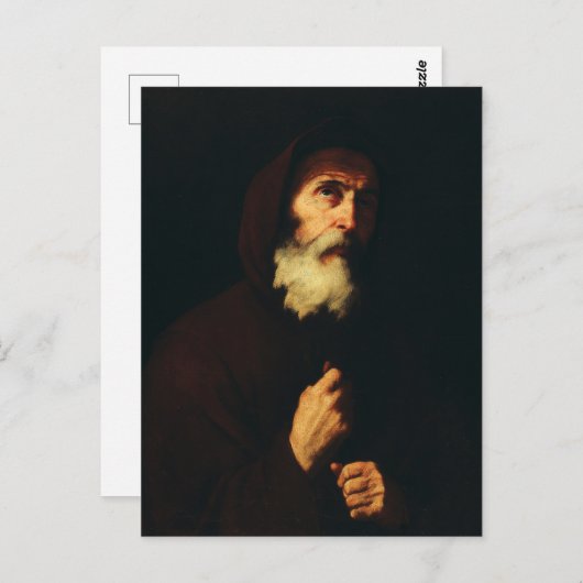 Saint Francis von Paola Postkarte (Vorne/Hinten)