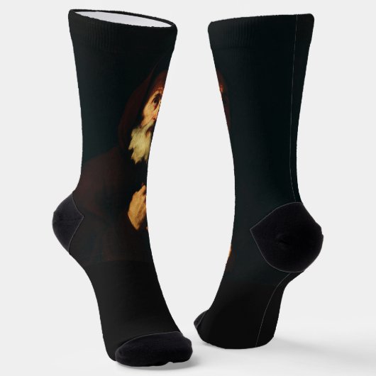 Saint Francis von Paola Socken (Gewinkelt)