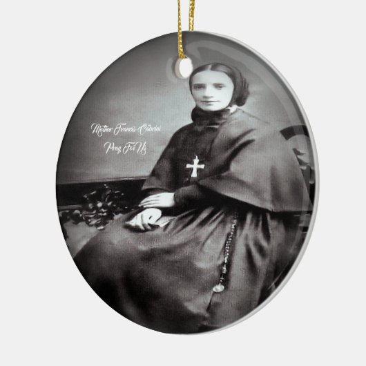Saint Francis Xavier Cabrini Keramik Ornament (Links)