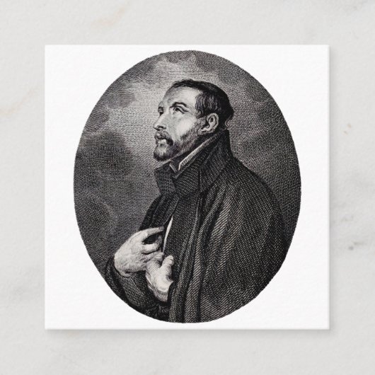 Saint Francis Xavier Quadratische Visitenkarte (Vorderseite)