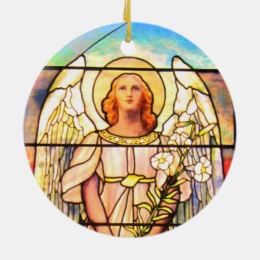 Saint Gabriel Keramik Ornament (Hinten)