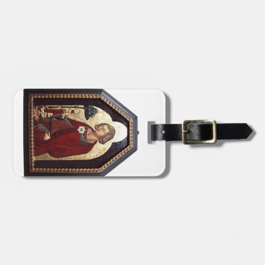 SAINT GALGANO Parchment Gepäckanhänger (Vorderseite horizontal)