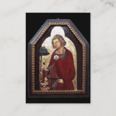 SAINT GALGANO, schwarze, weiße Perle Visitenkarte (Rückseite)