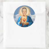 Saint Gavin Newsom Gebetskandle Runder Aufkleber (Tasche)