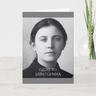 Saint Gemma Galgani Feiertagskarte