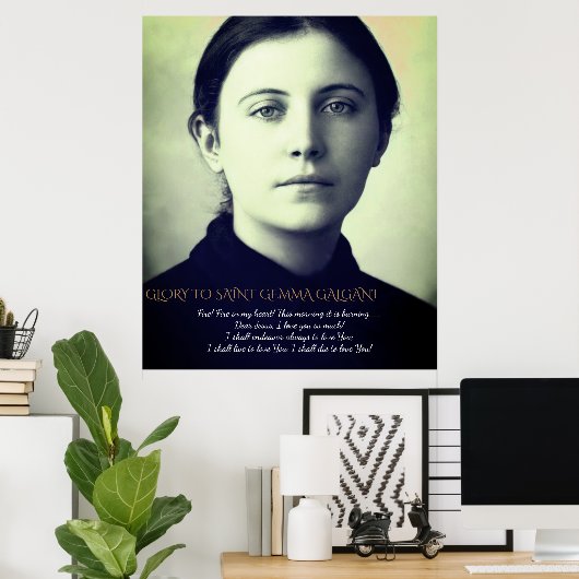 SAINT GEMMA GALGANI POSTER (Heimbüro)