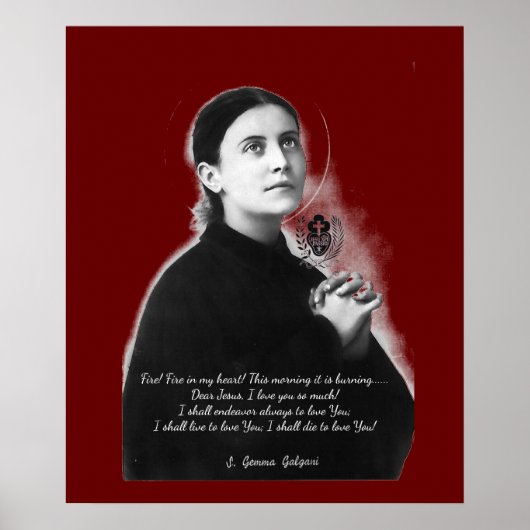 SAINT GEMMA GALGANI POSTER (Vorne)