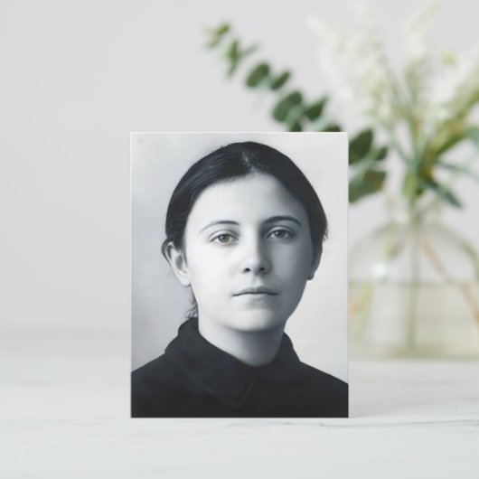 Saint Gemma Galgani Postkarte (Stehend Vorderseite)