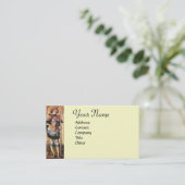 SAINT GEORGE AND DRAGON Monogram Creme Visitenkarte (Stehend Vorderseite)