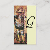 SAINT GEORGE AND DRAGON Monogram Creme Visitenkarte (Rückseite)