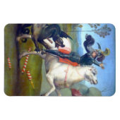 Saint George And The Dragon Painting By Raphael Magnet (Horizontal)