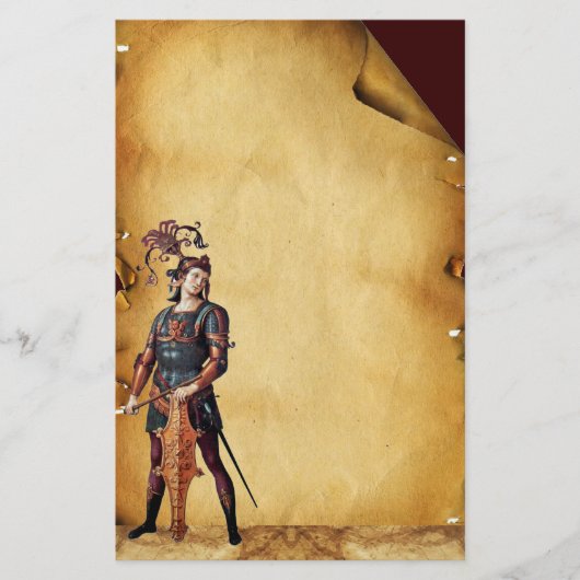 SAINT GEORGE ANTIQUE PARCHMENT BRIEFPAPIER (Vorderseite)